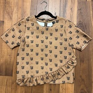 Scotch Soda Snow Leopard Gold Blouse